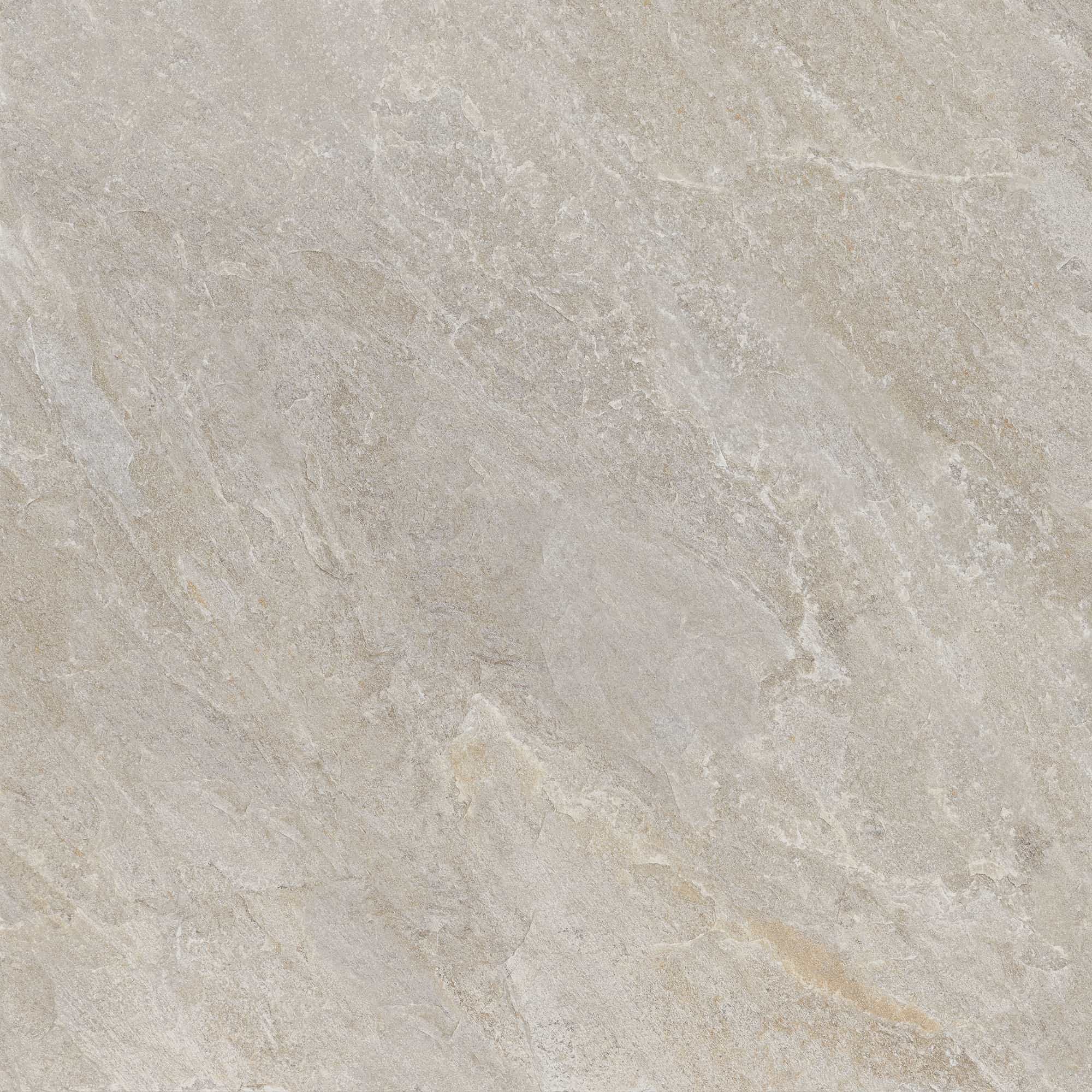 Close-up of the Rasa Beige Matte 24X24X2 Rectified Porcelain Paver by STONELUX, showcasing a smooth matte finish with subtle beige and cream tones. The surface features delicate veining, resembling natural stone, perfect for modern hardscape projects.