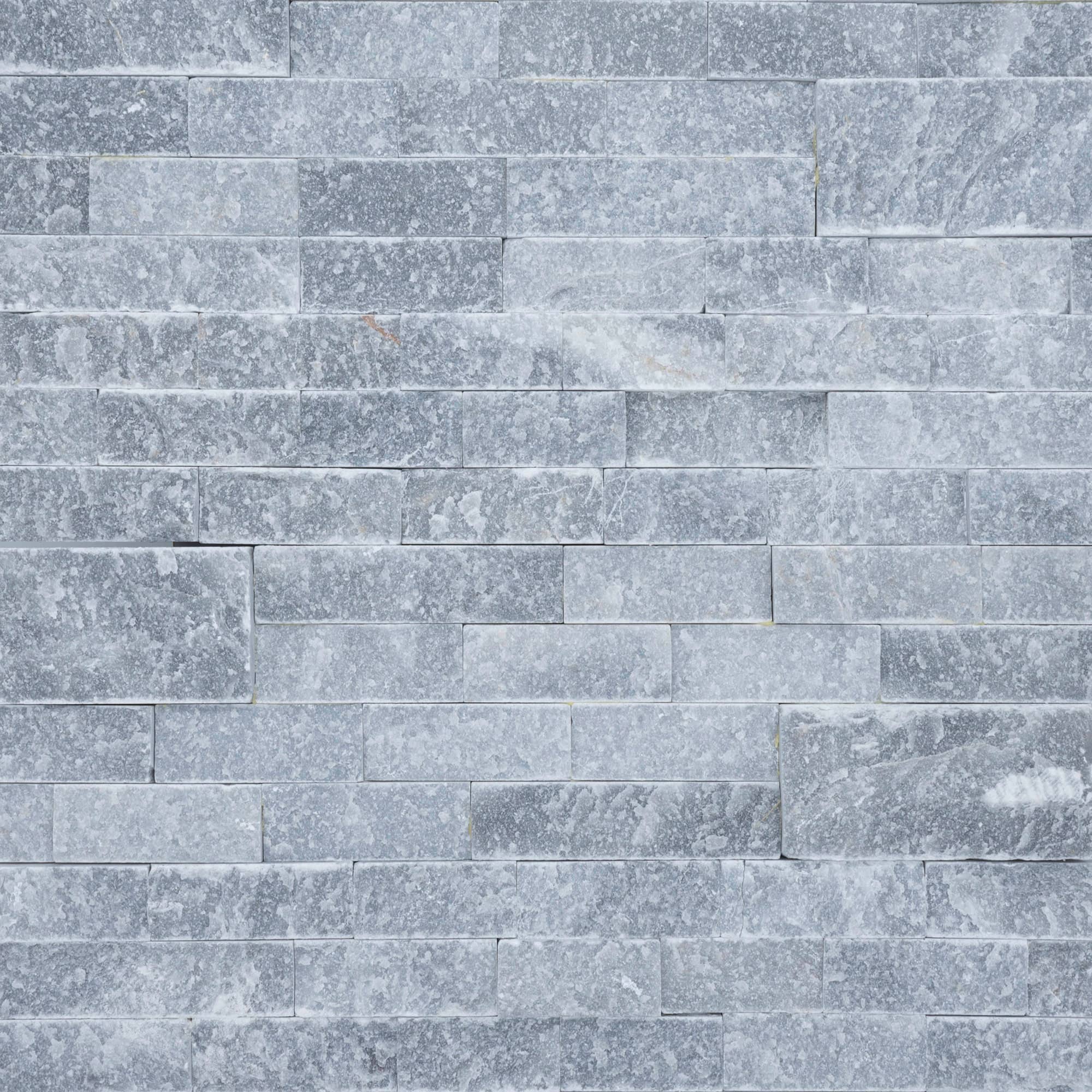 Arctic Grey Marble Splitface Ledger Panel - 6x24