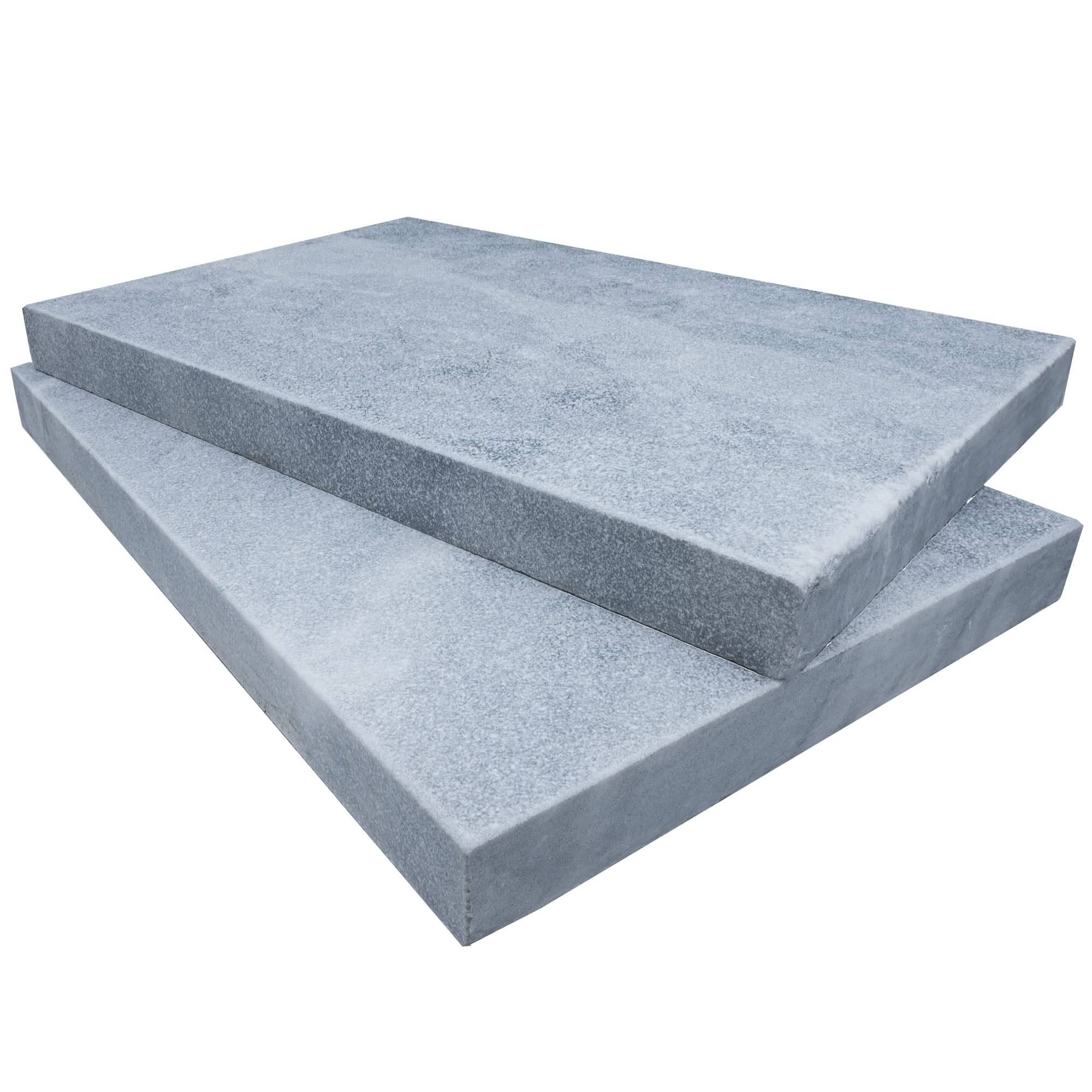 Arctic Grey Marble Sand Blasted 16x24x2 Eased Edge Coping