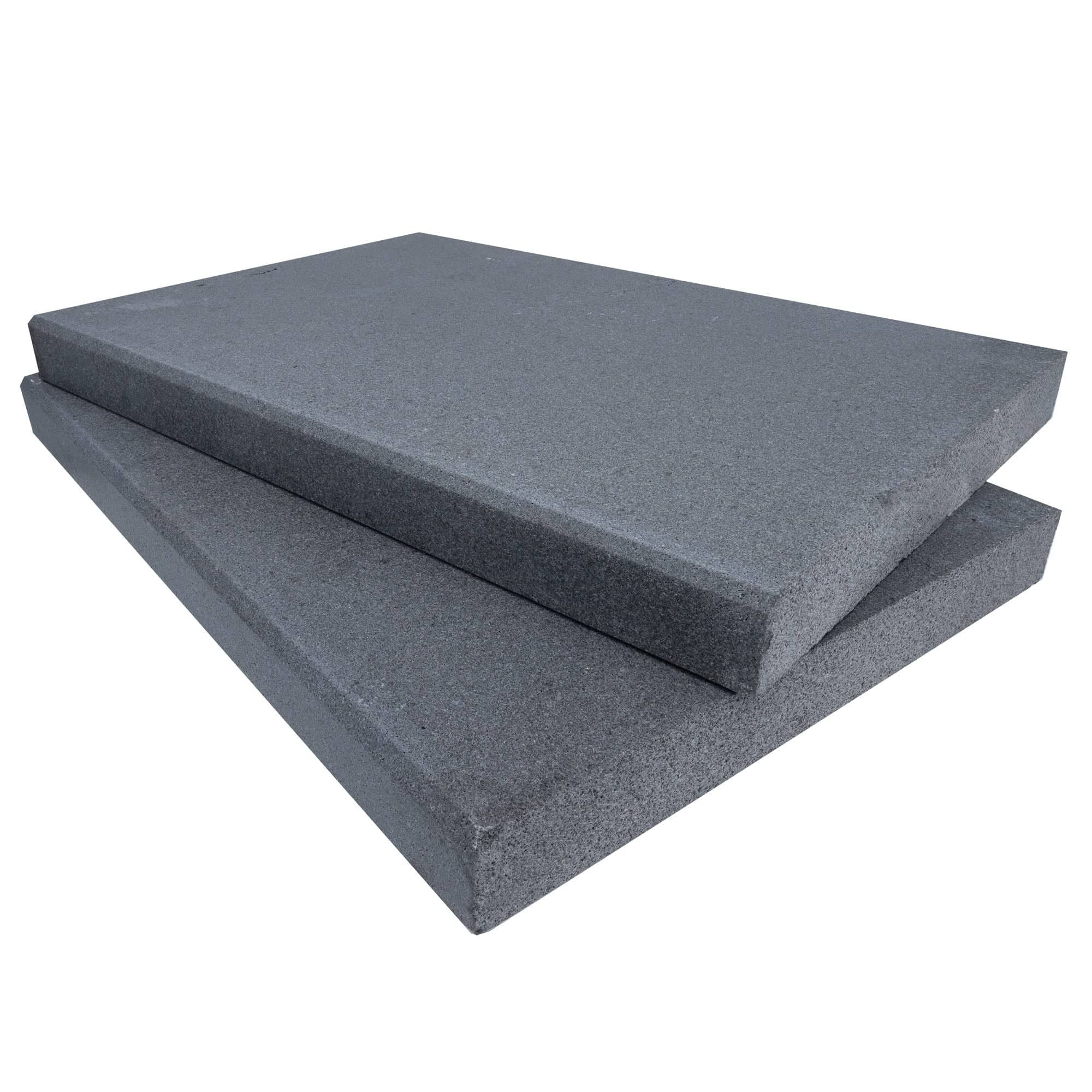 Black Basalt Tumbled+brushed 16x48x2 Eased Edge Coping (beveled)