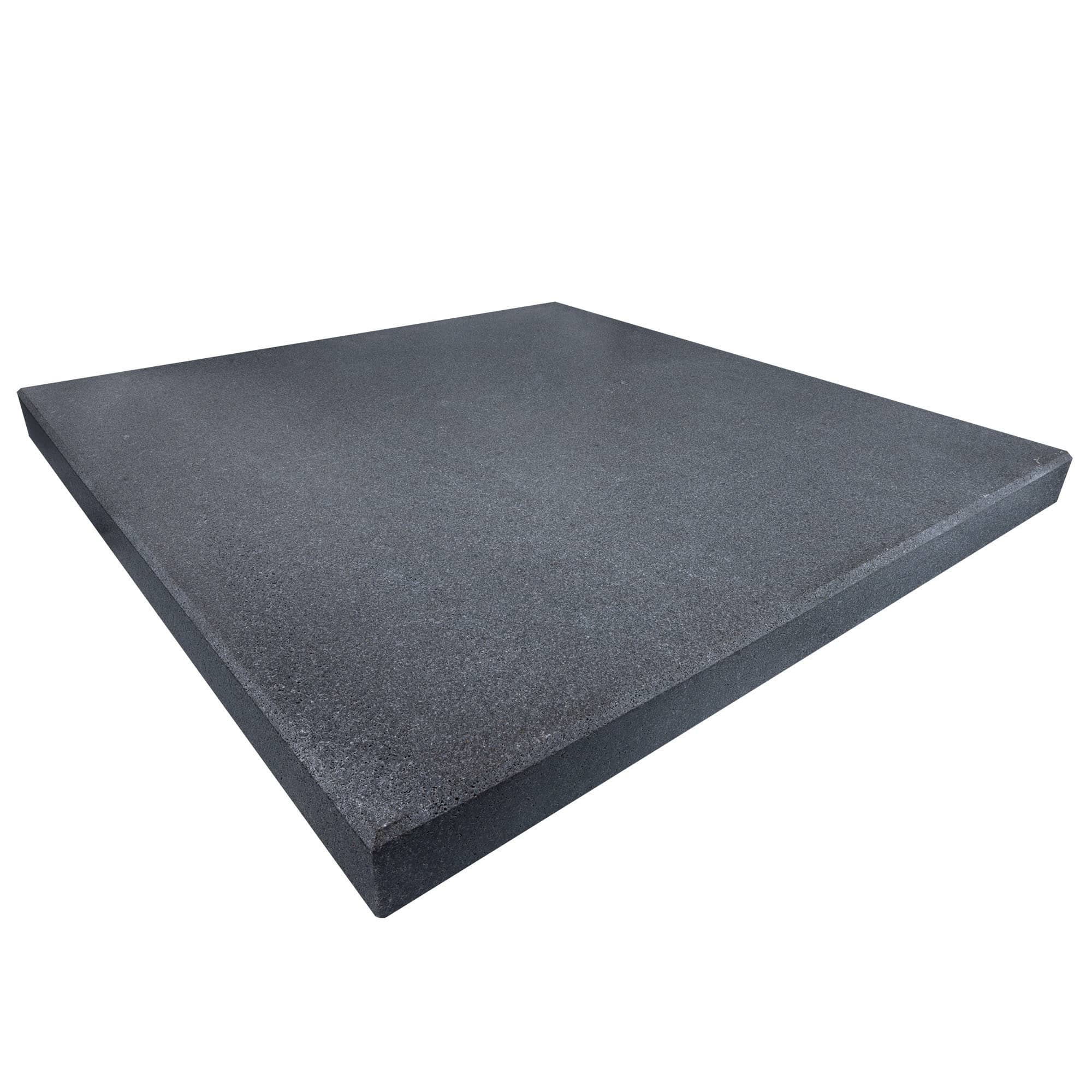 Black Basalt Brushed 28x28x2 Four Side Eased Edge Column Cap