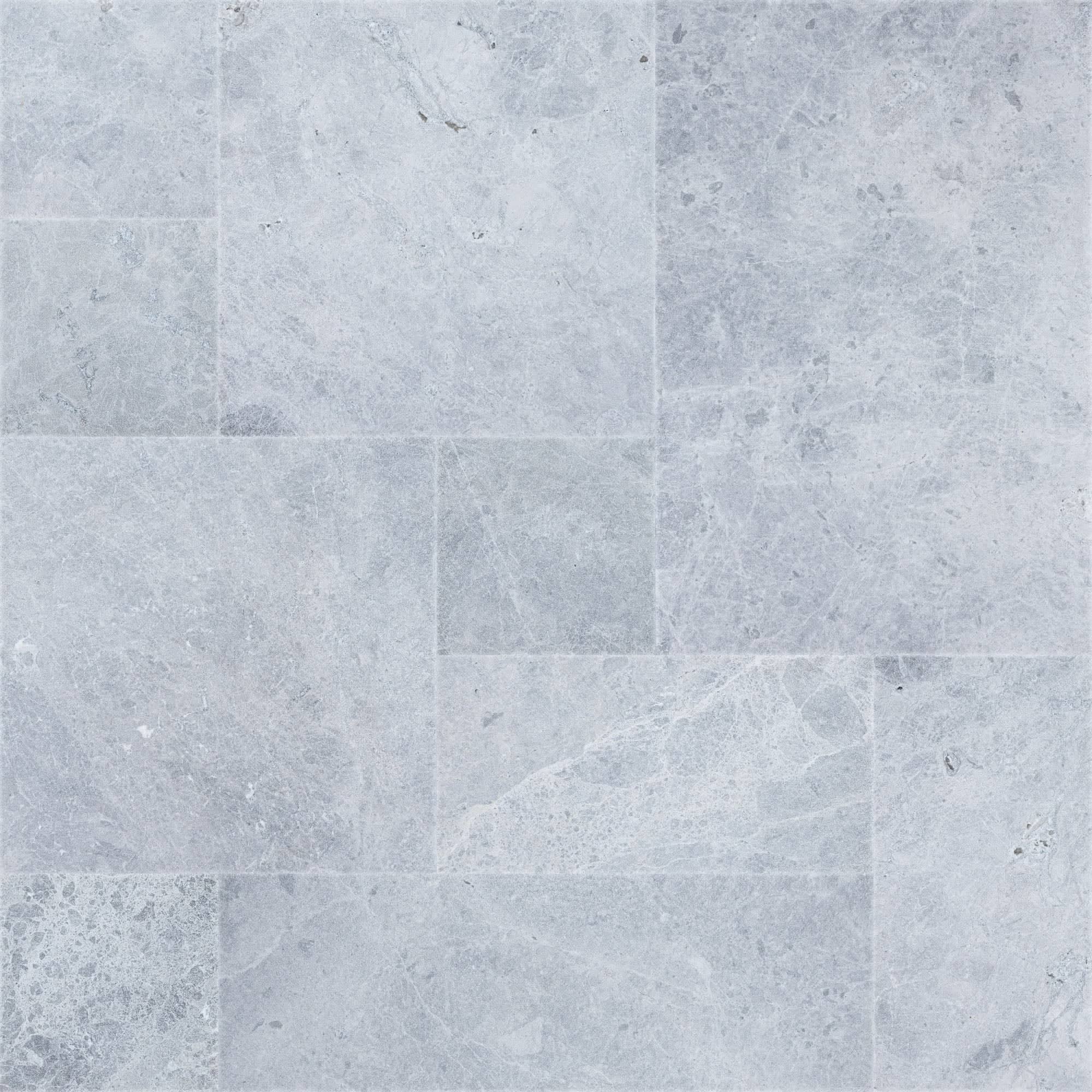 Tundra Grey Marble Sand Blasted French Pattern 3cm Paver