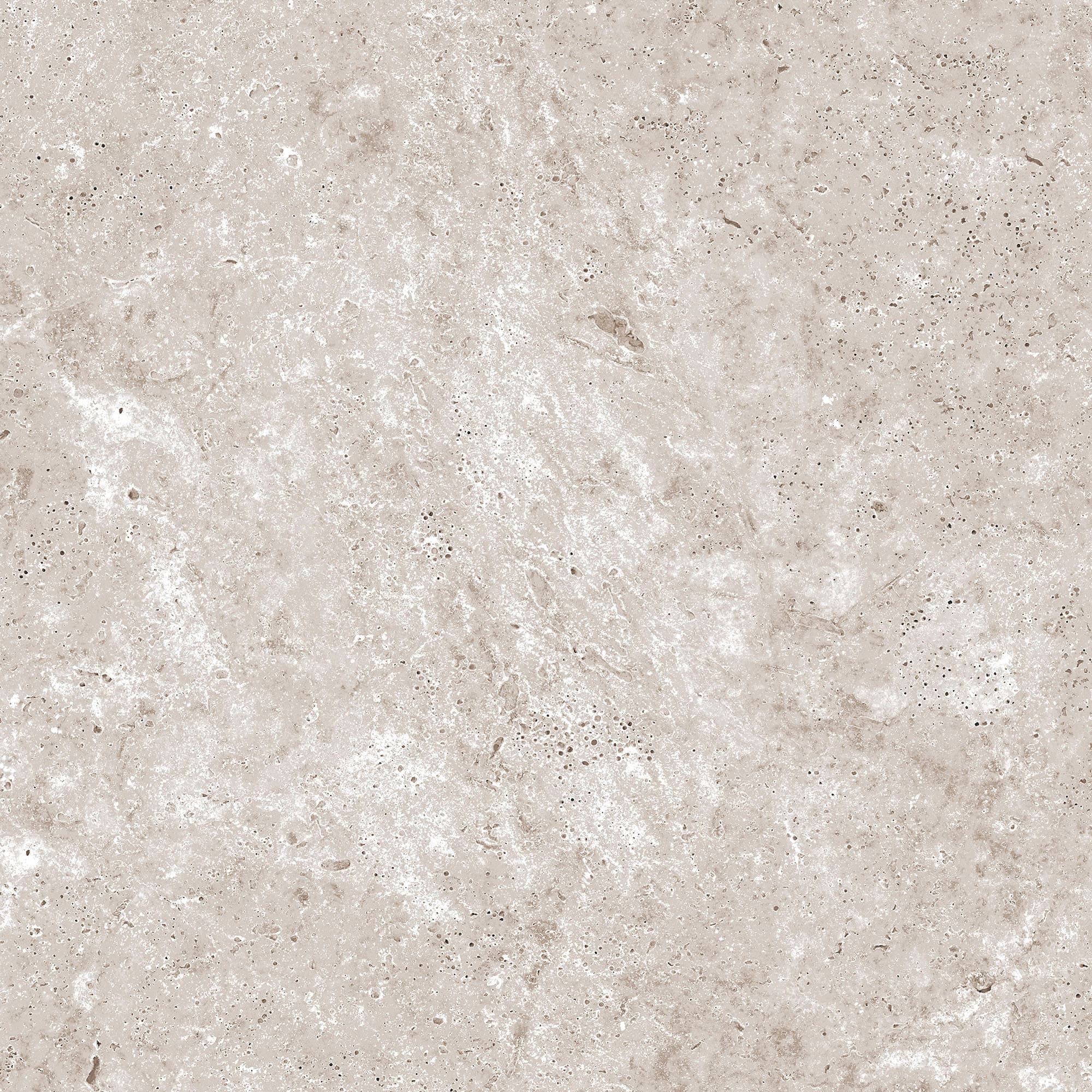 Close-up of Travertine Silver Matte 24x24x2cm Rectified Porcelain Paver showcasing its textured surface with natural stone-like veining and subtle silver-gray tones. Ideal for elegant hardscape projects, pool decks, and patio installations.