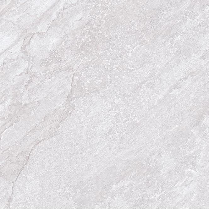 Close-up of the Rasa White Matte 24x24x2cm Rectified Porcelain Paver by STONELUX, featuring a smooth matte finish with subtle grey veining and a natural stone texture, ideal for modern hardscape projects and elegant outdoor installations.