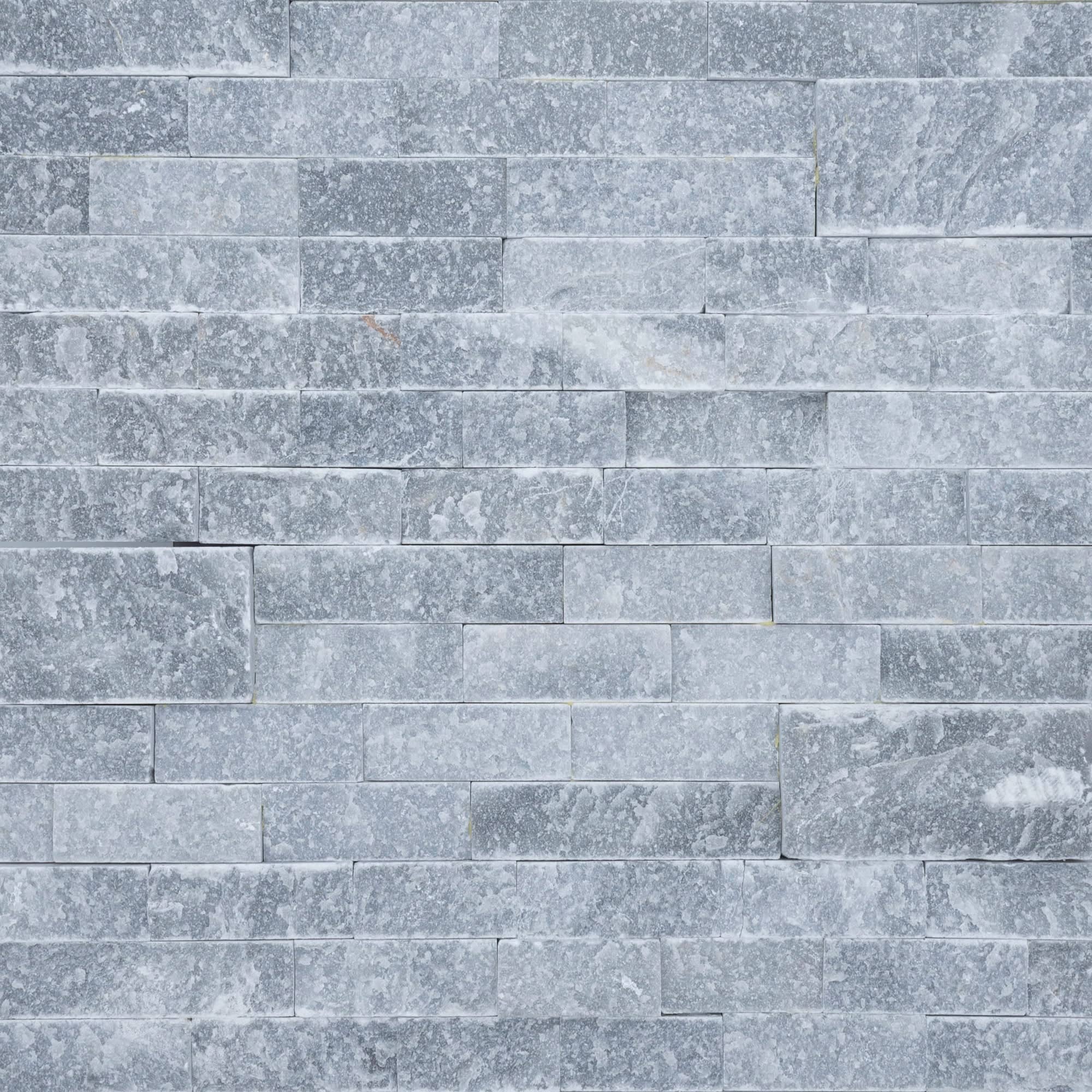 Arctic Grey Marble Splitface Ledger Panel - 6x24
