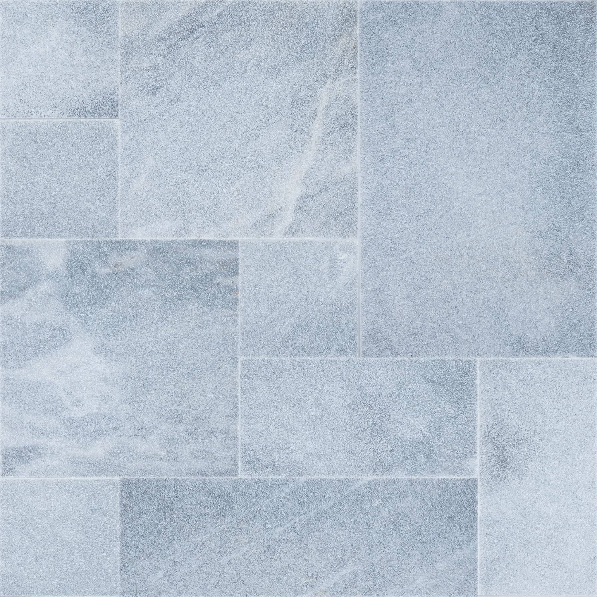 Arctic Grey Marble Sand Blasted French Pattern 3cm Paver