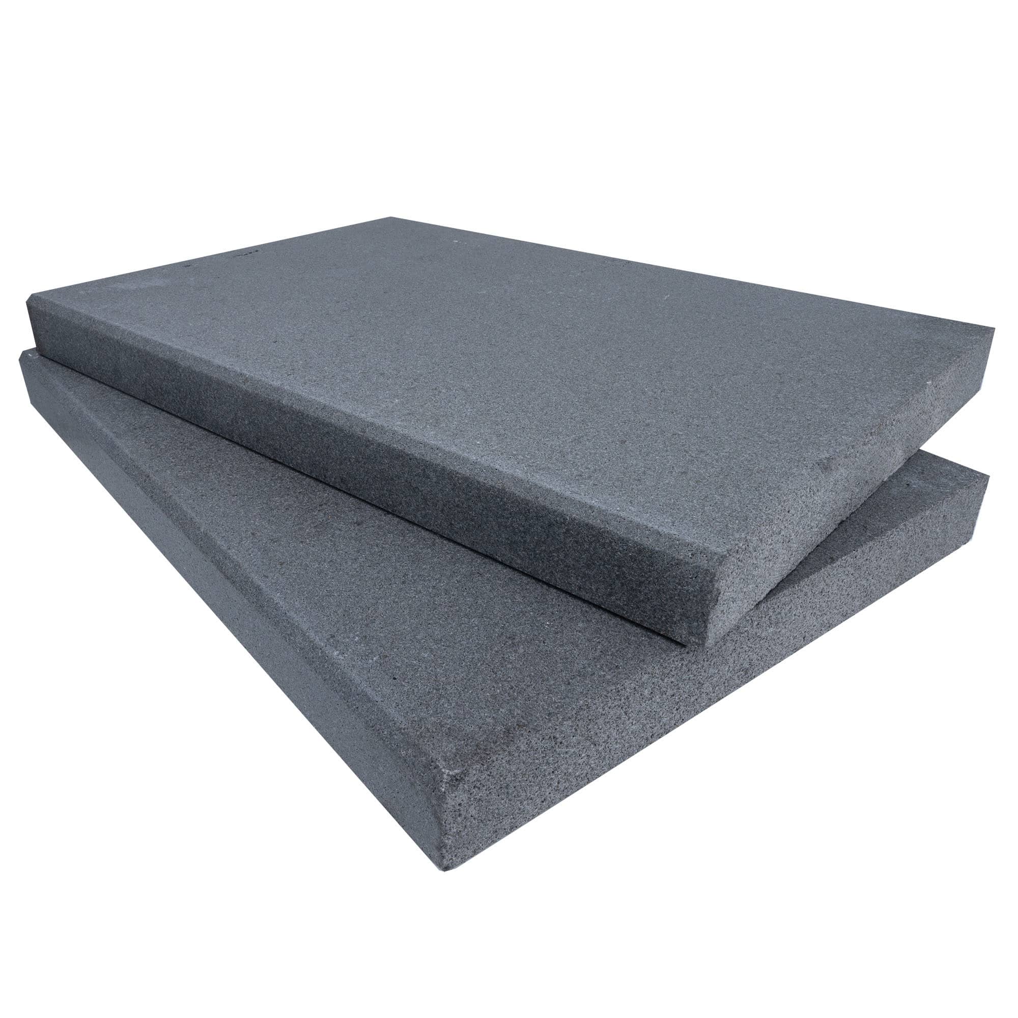 Black Basalt Tumbled+brushed 16x48x2 Eased Edge Coping (beveled)