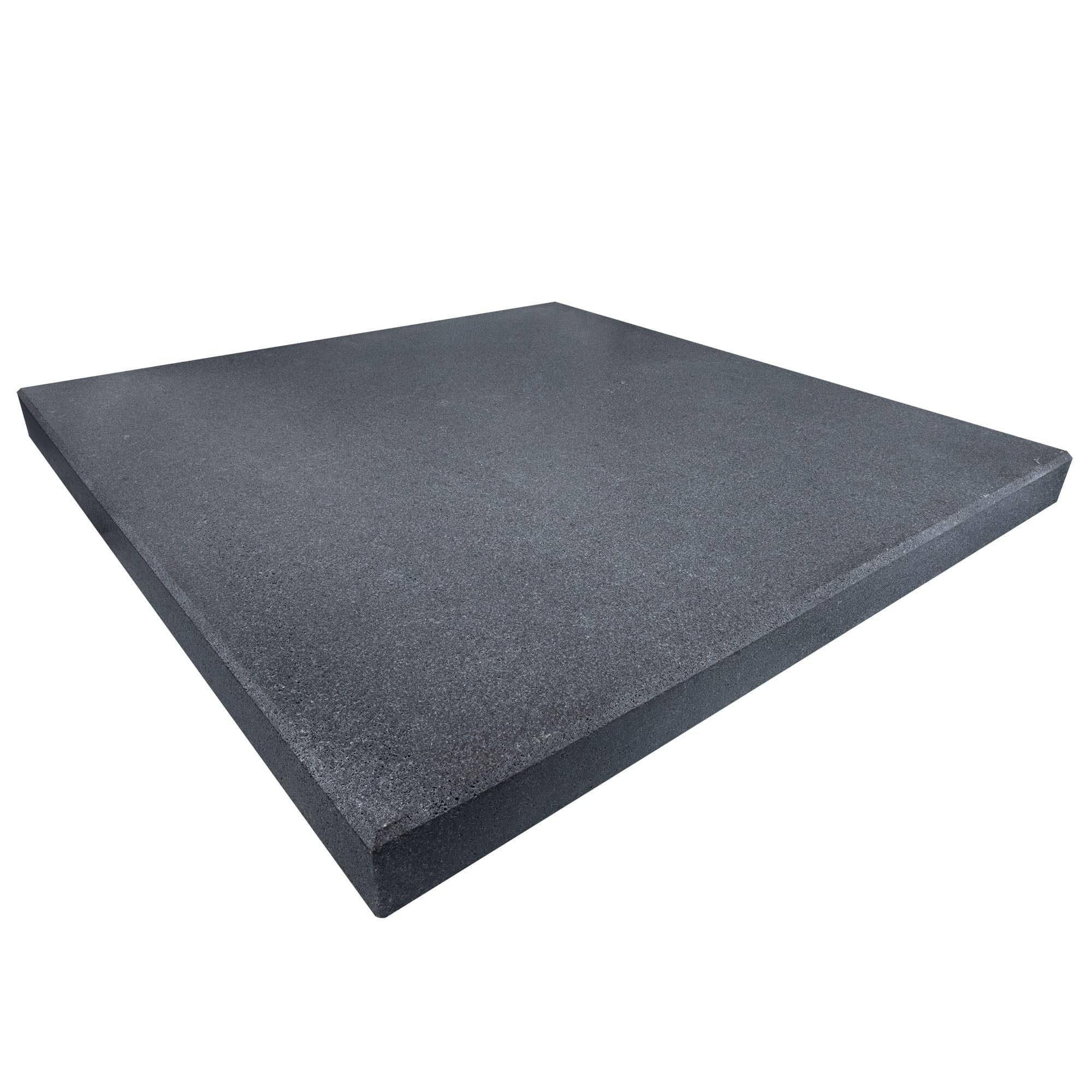 Black Basalt Brushed 28x28x2 Four Side Eased Edge Column Cap