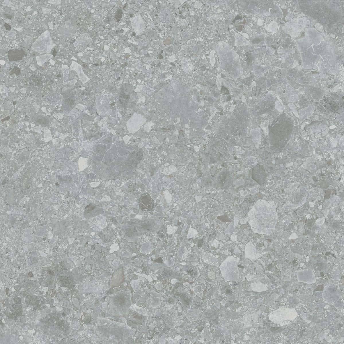 Terrazo Grigio Matte 24x24x2cm Rectified Porcelain Paver