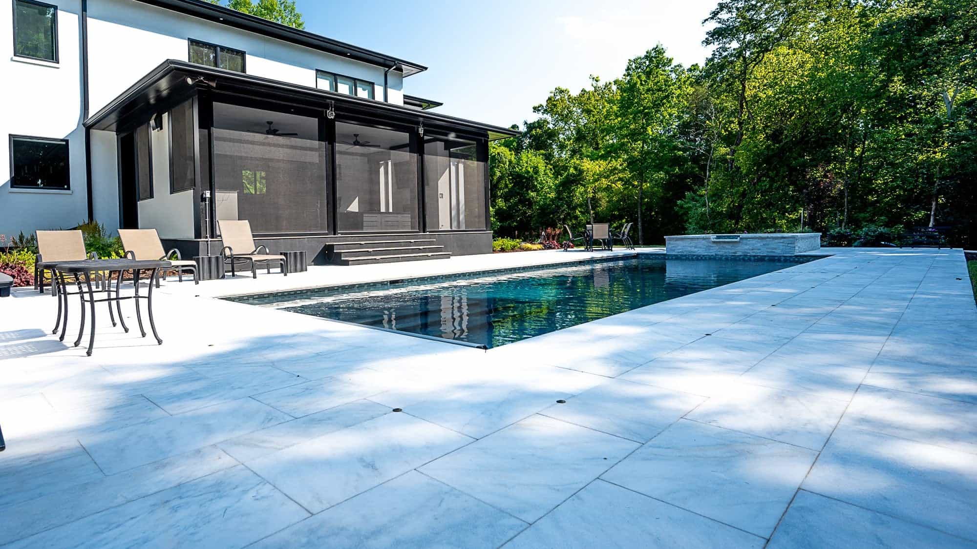 White Pool Copings