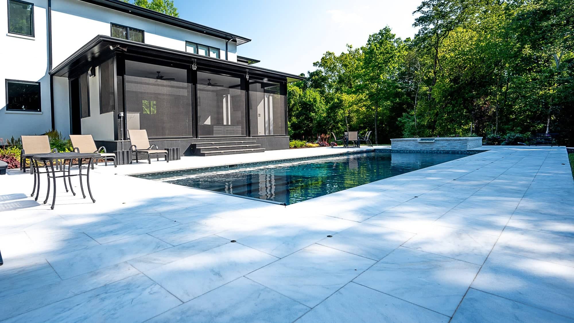White Pool Copings