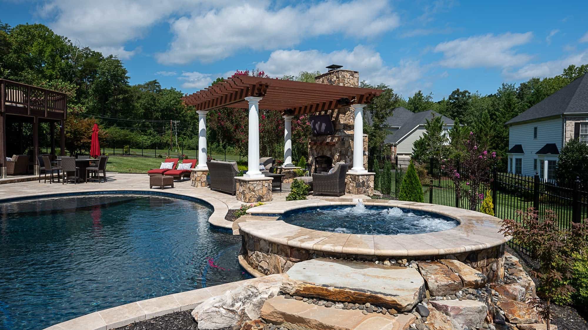 Travertine Pool Copings