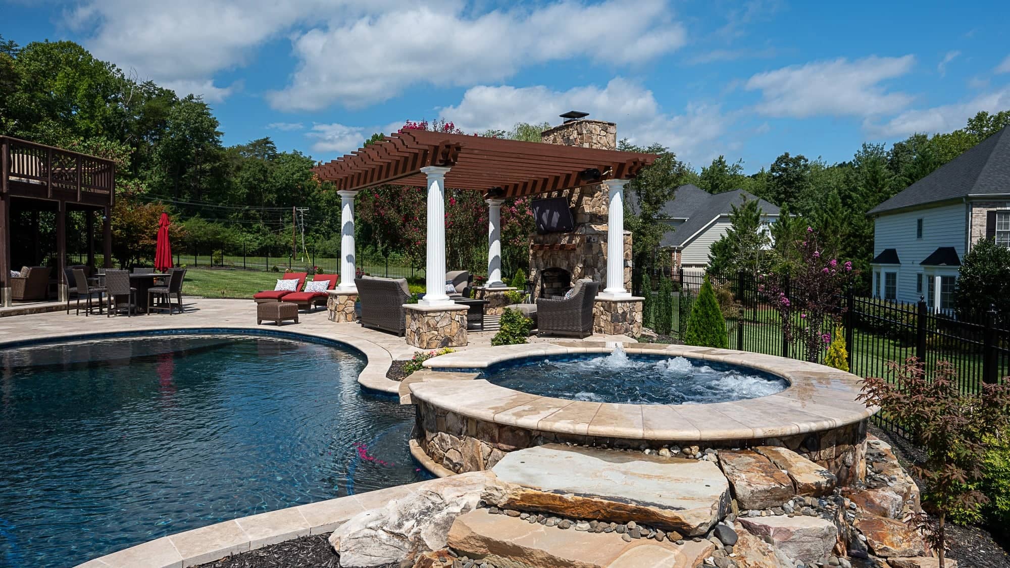 Travertine Pool Copings