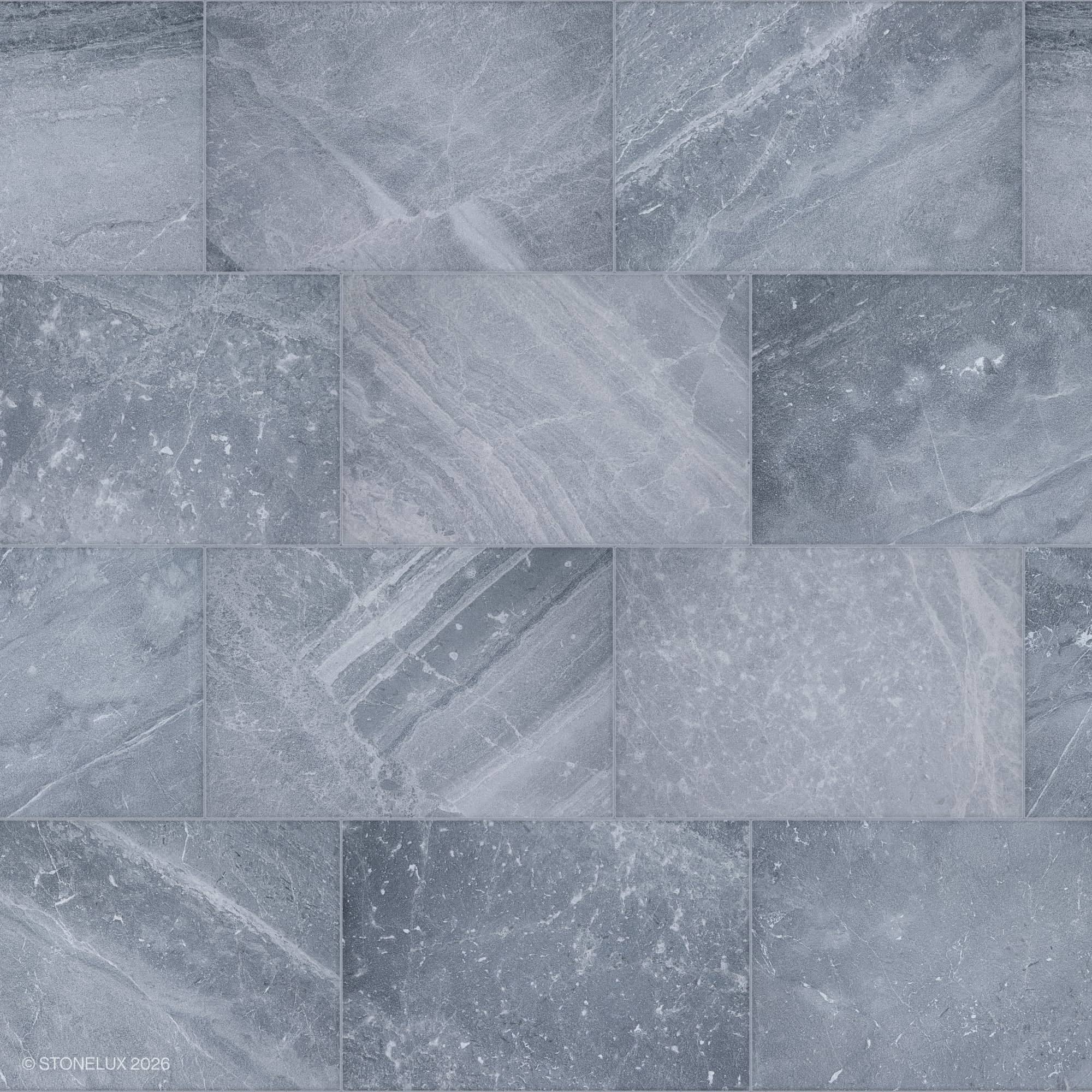 Aegean Grey Marble Sand Blasted 16x24 3cm Paver