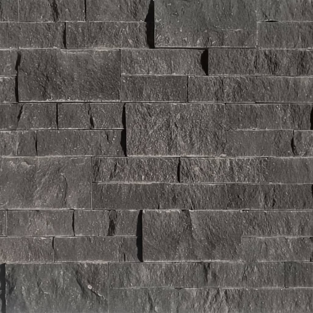 Black Basalt Splitface Ledger Panel - 6x24