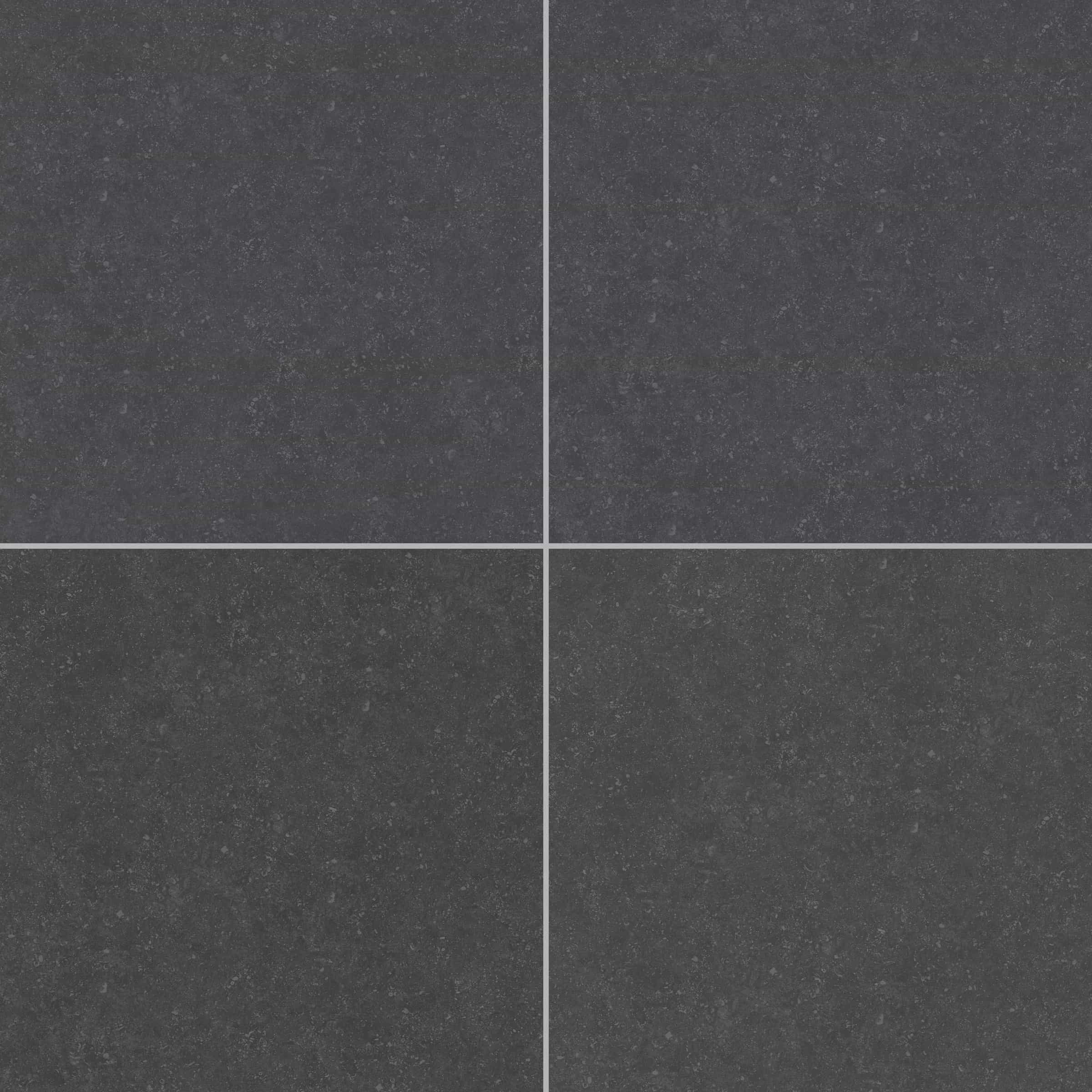 STONELUX Blue Stone Black Matte 24x24x2cm Rectified Porcelain Paver in Porcelain Pavers - Porcelain