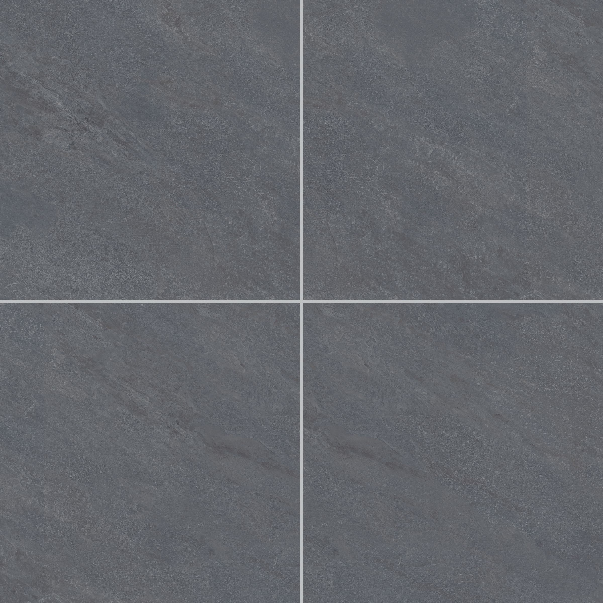 Close-up of Dakota Gray Matte 24x36x2cm Rectified Porcelain Paver showcasing its smooth matte finish and subtle gray veining. Ideal for modern hardscape projects, this durable porcelain paver offers a natural stone look for pool decks and patios.