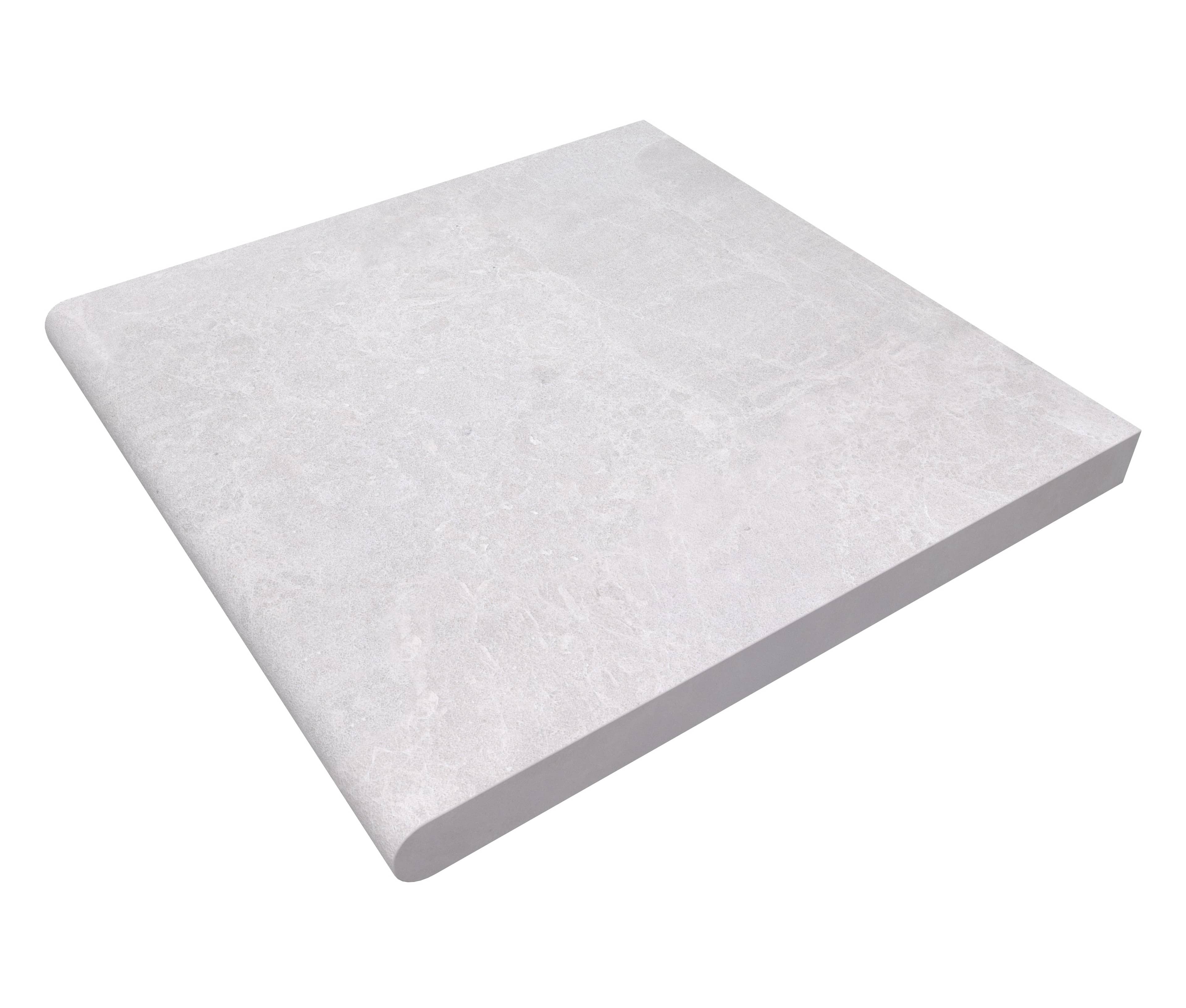 Pera Cream Marble Sand Blasted 24x24x2 Single Bullnose Coping