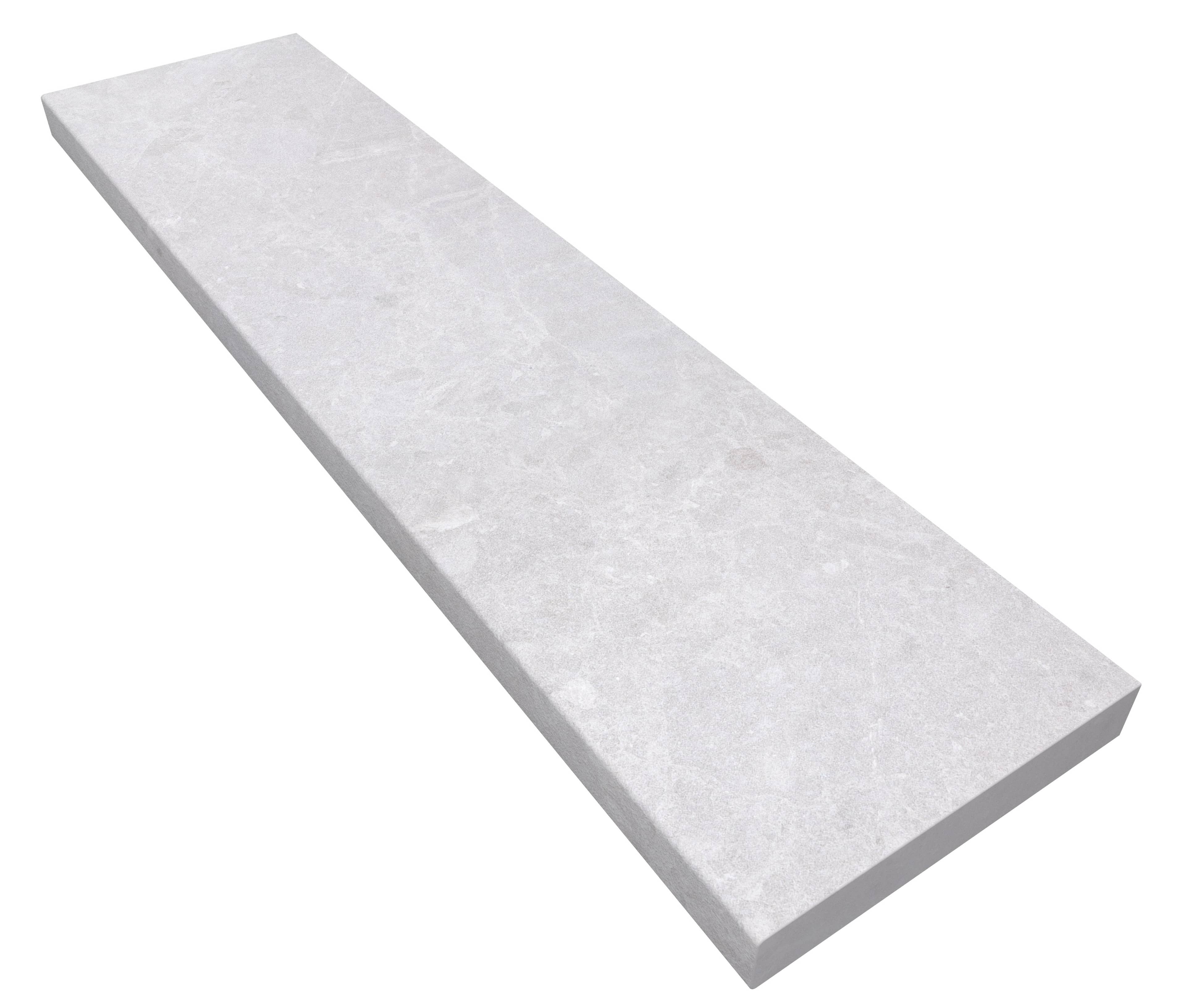 Pera Cream Marble Sand Blasted 12x48x2 Eased Edge Coping