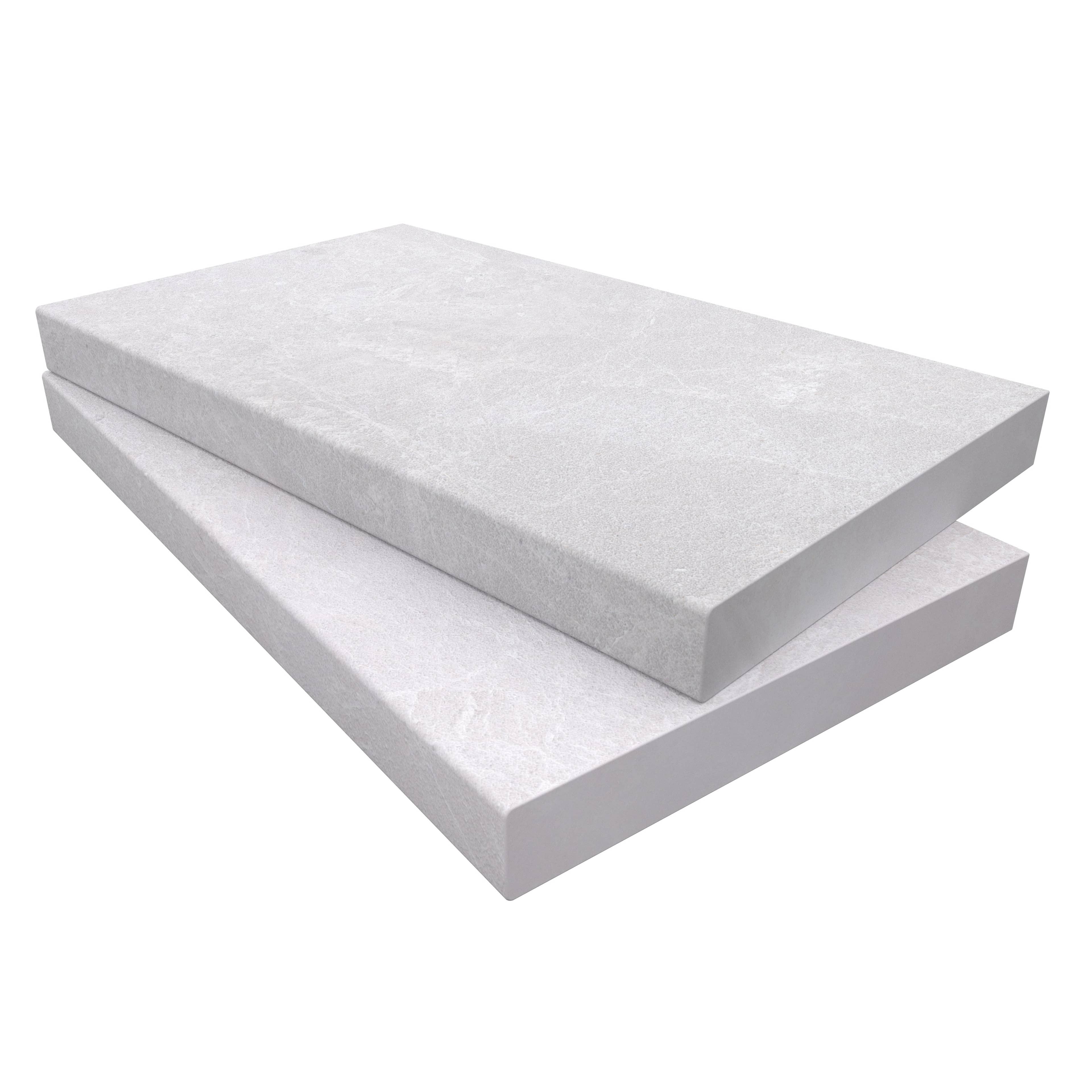 Pera Cream Marble Sand Blasted 14x24x2 Eased Edge Coping