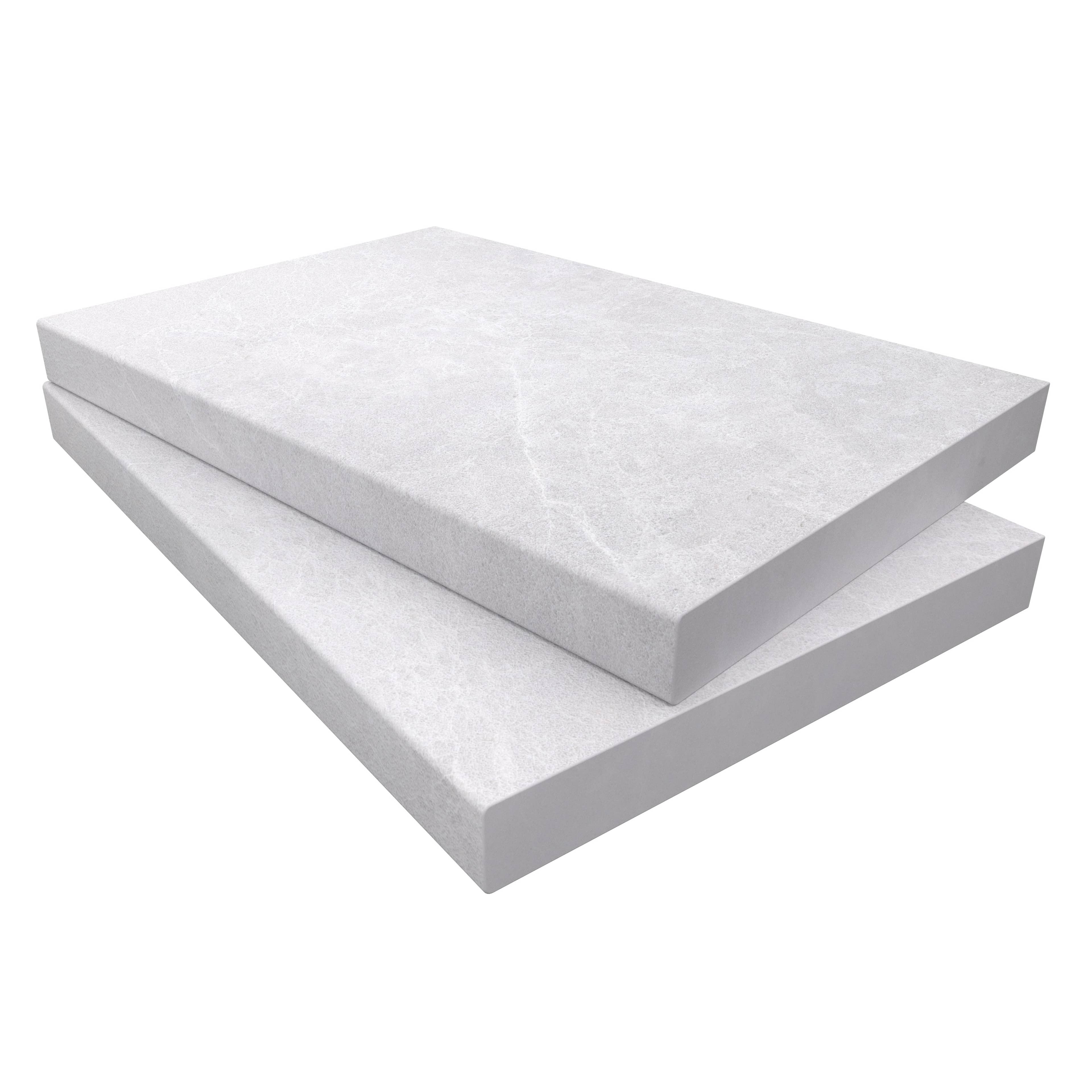 Pera Cream Marble Sand Blasted 16x24x2 Eased Edge Coping