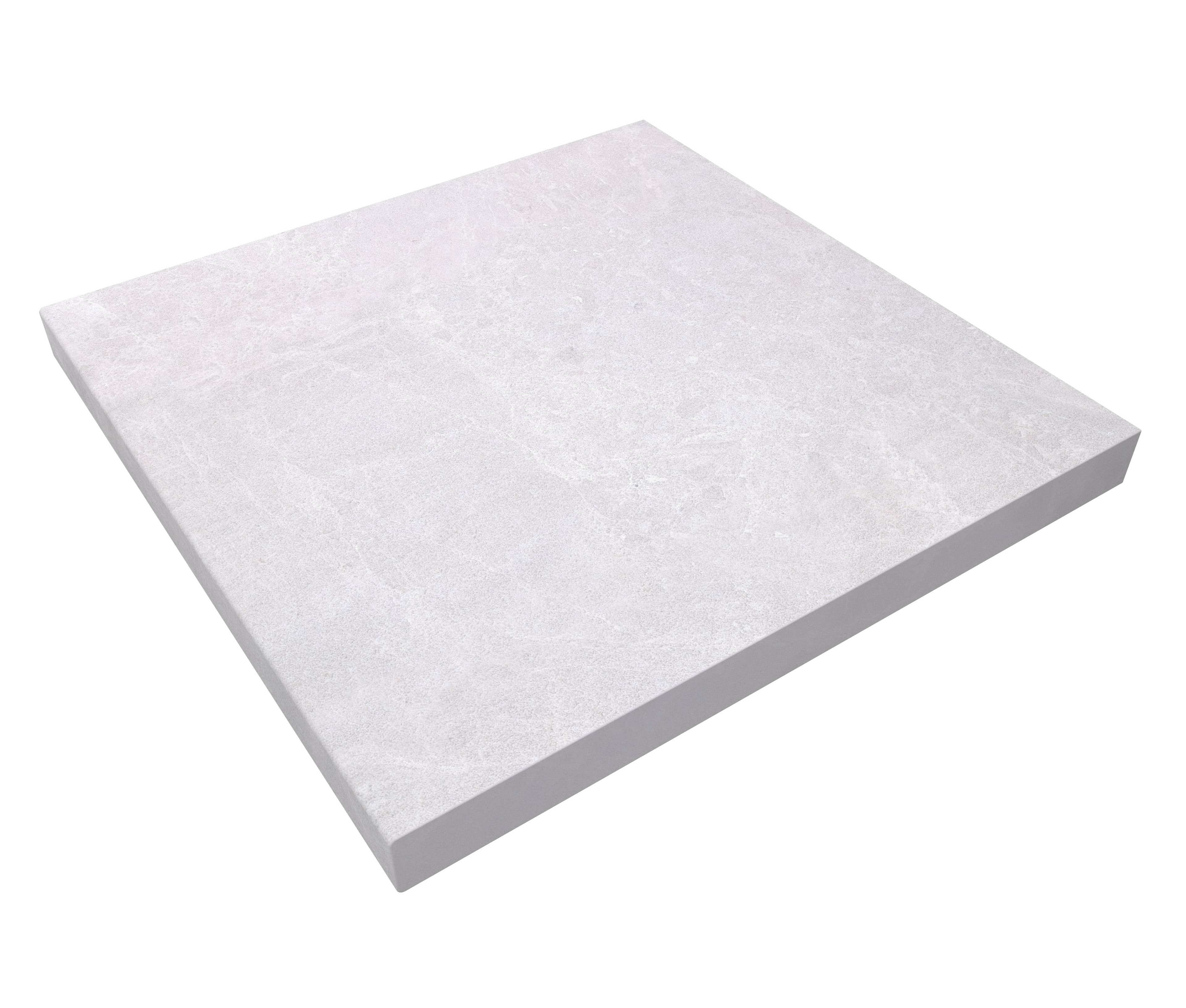 Pera Cream Marble Sand Blasted 24x24x2 Four Side Eased Edge Cap