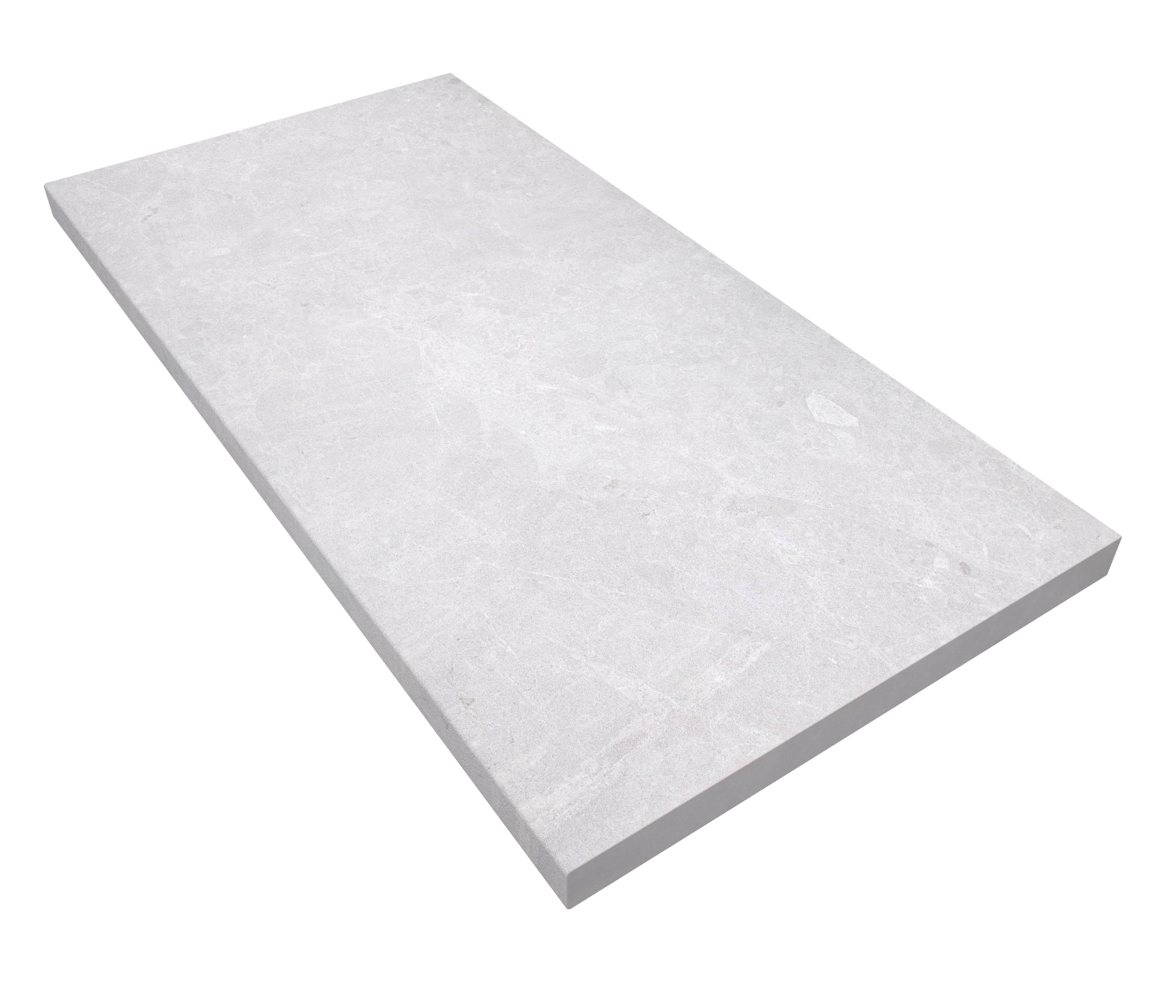 Pera Cream Marble Sand Blasted 24x48x2 Eased Edge Coping