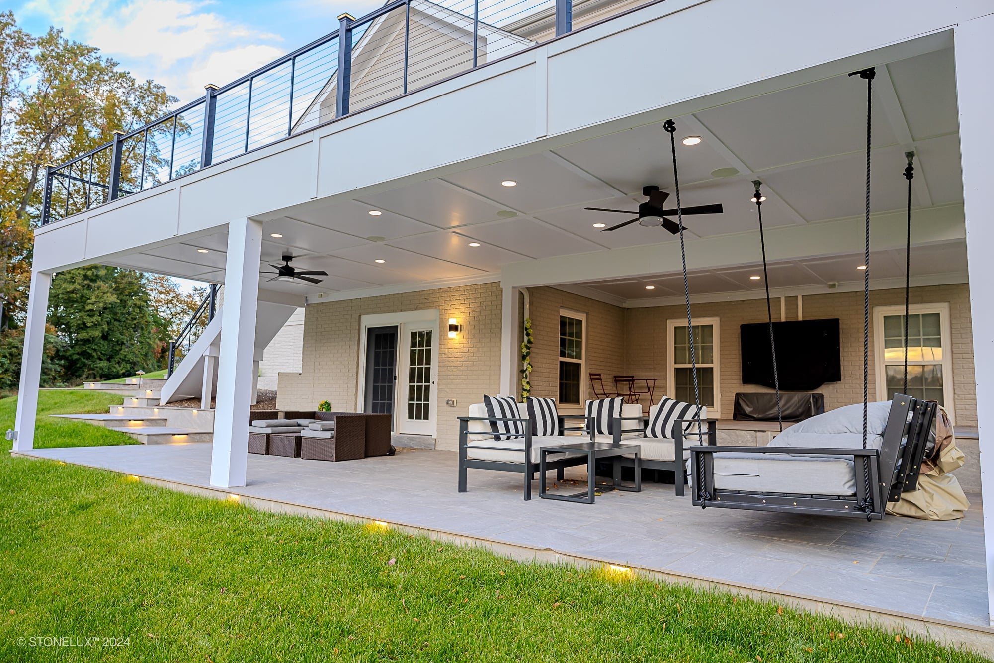 Rasa Grey: Porcelain Paver Patio in Fairfax